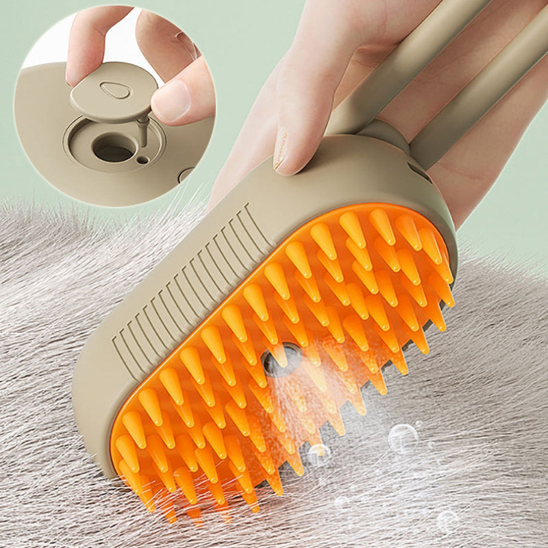 Ultimate 3-in-1 Electric Pet Grooming Brush - Steam Massage & Effortless Hair Removal for Cats & Dogs