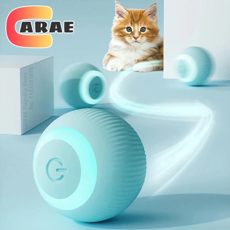 Smart Interactive Electric Rolling Ball Toy for Cats - Engaging Rotating Game for Endless Fun!