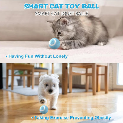 Smart Interactive Electric Rolling Ball Toy for Cats - Engaging Rotating Game for Endless Fun!