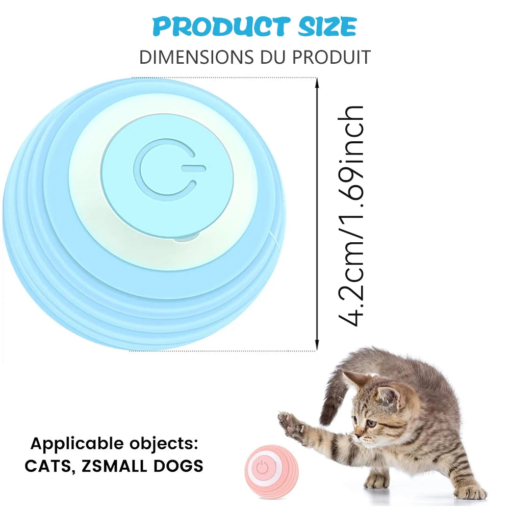 Smart Interactive Electric Rolling Ball Toy for Cats - Engaging Rotating Game for Endless Fun!