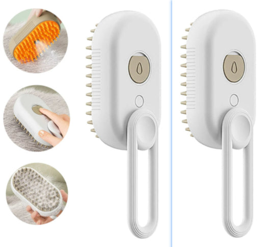 Ultimate 3-in-1 Electric Pet Grooming Brush - Steam Massage & Effortless Hair Removal for Cats & Dogs