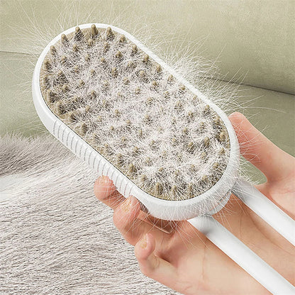 Ultimate 3-in-1 Electric Pet Grooming Brush - Steam Massage & Effortless Hair Removal for Cats & Dogs